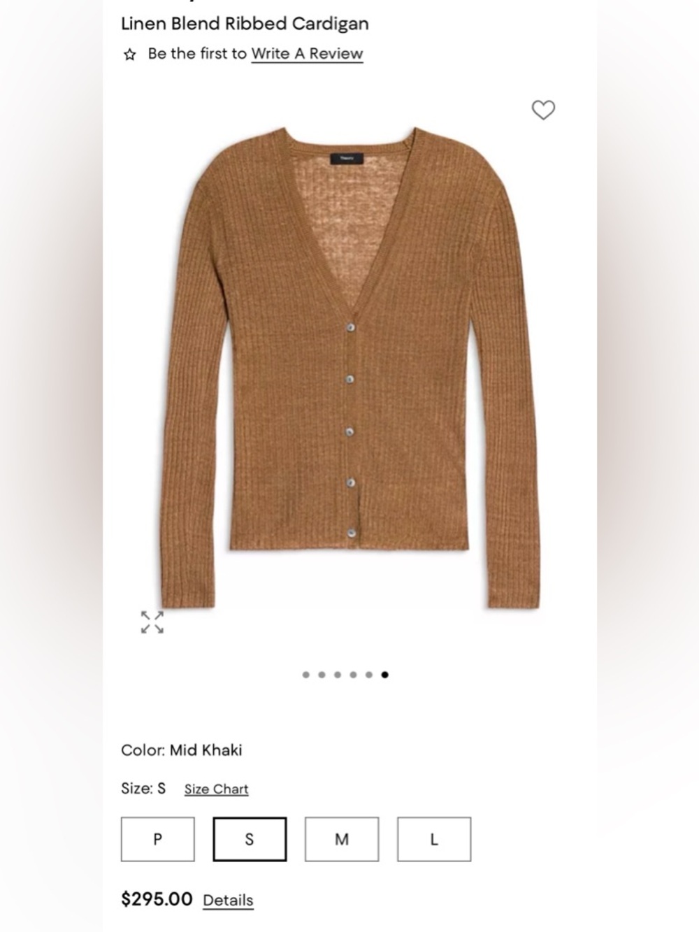 Linen Blend Ribbed Cardigan - Picture 11 of 11